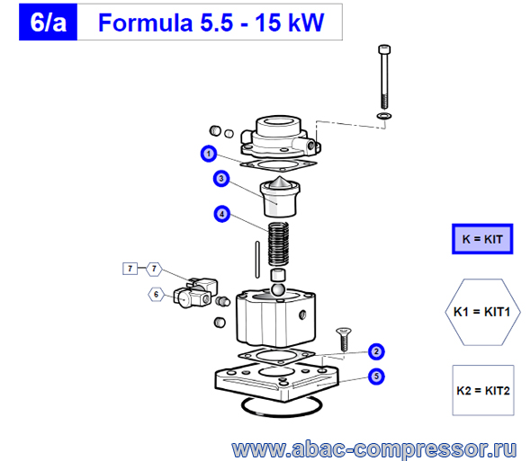��������� ������ ������� ������������ ����� Abac Genesis (Formula) 5.5 - 7.5 - 11 - 15 ���, ������ ������� ����� 2008 ����, �������� �� ��: 2236110000, 2901320198, 2901320199, 2901320200